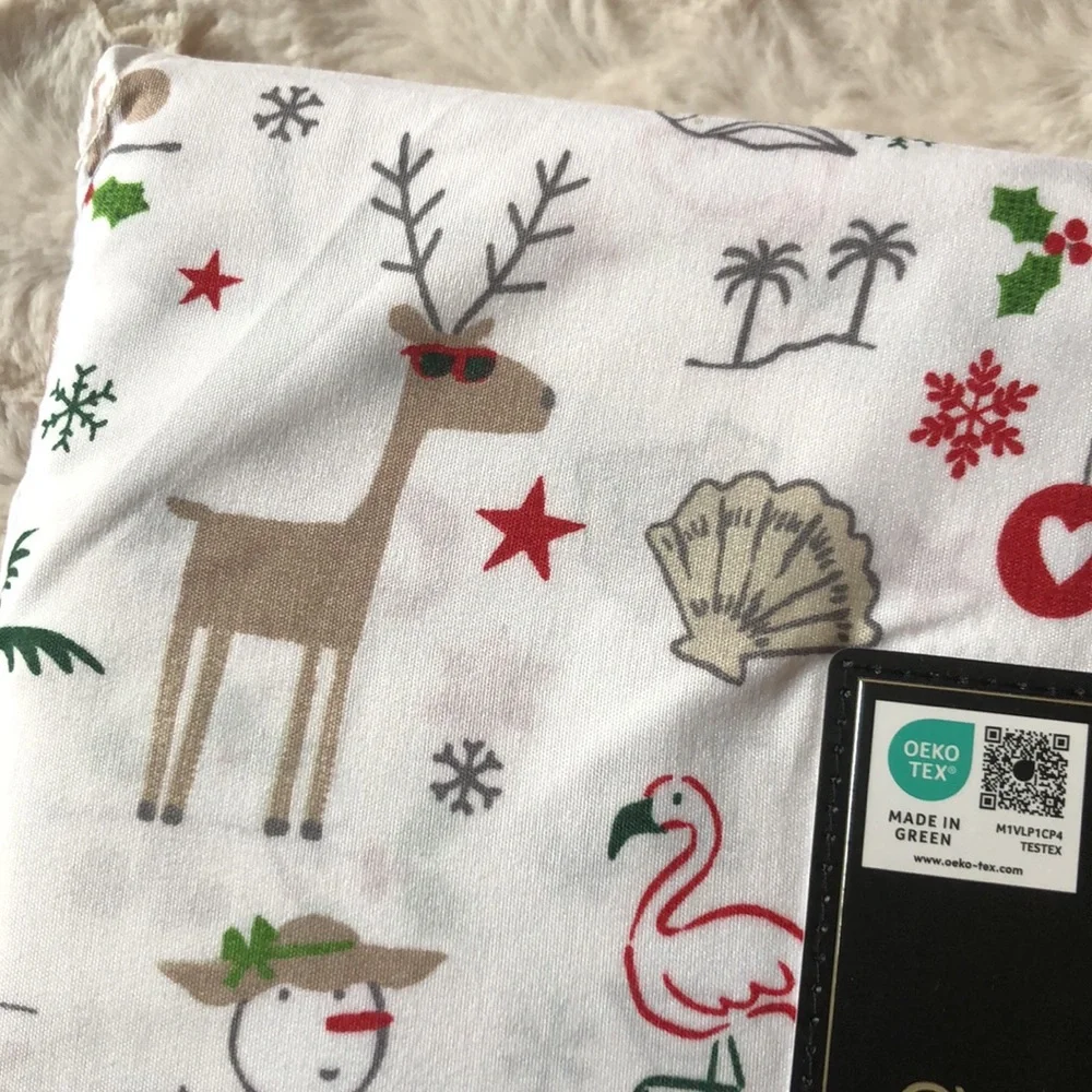 Cynthia Rowley Christmas BEACH Sheet Set - TWIN